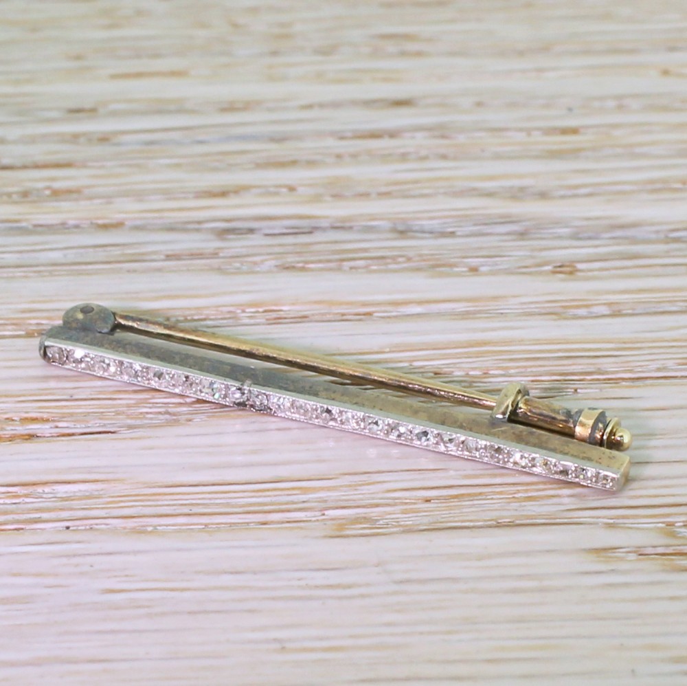 Edwardian 0.48 Carat Old Cut Diamond Pin Brooch, circa 1905
