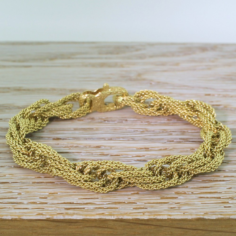 FRED of PARIS 18k Rope Bracelet, with Original Box