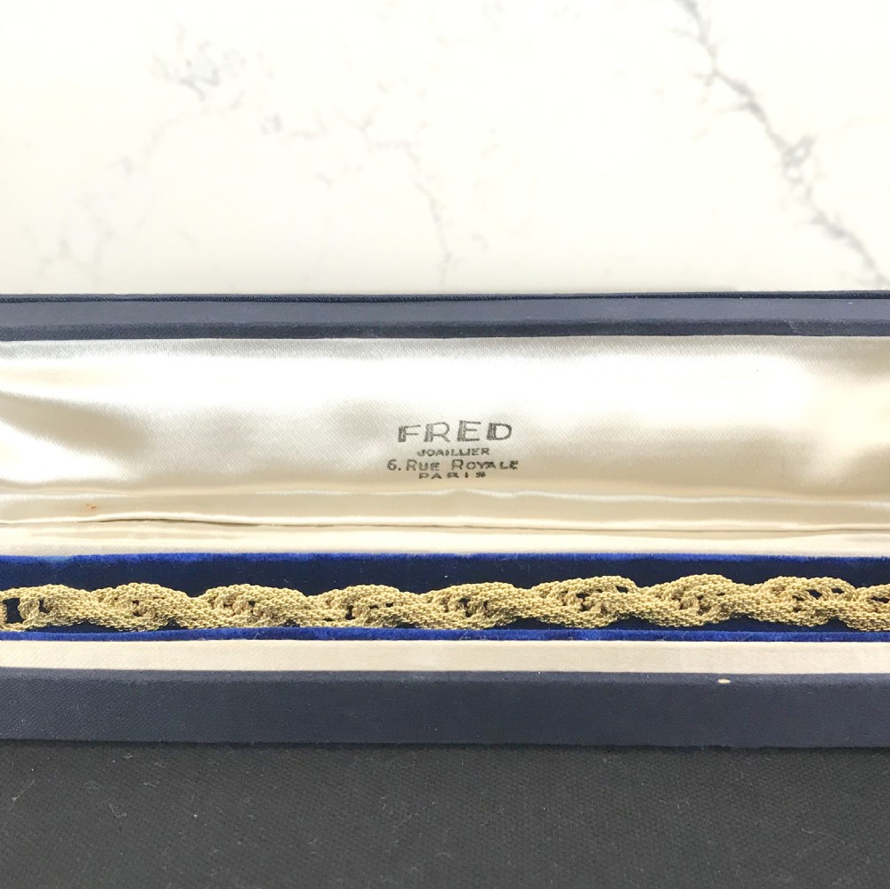 FRED of PARIS 18k Rope Bracelet, with Original Box View II