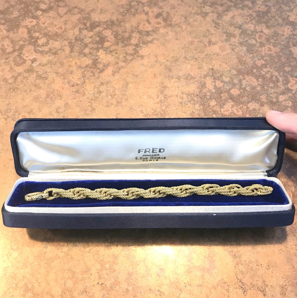 FRED of PARIS 18k Rope Bracelet, with Original Box View III