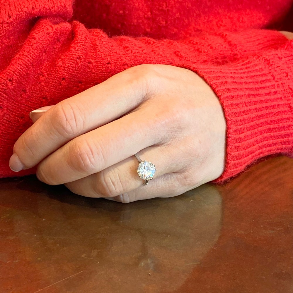 Art Deco 2.15 Carat Old Cut Diamond Engagement Ring, circa 1920
 View VII