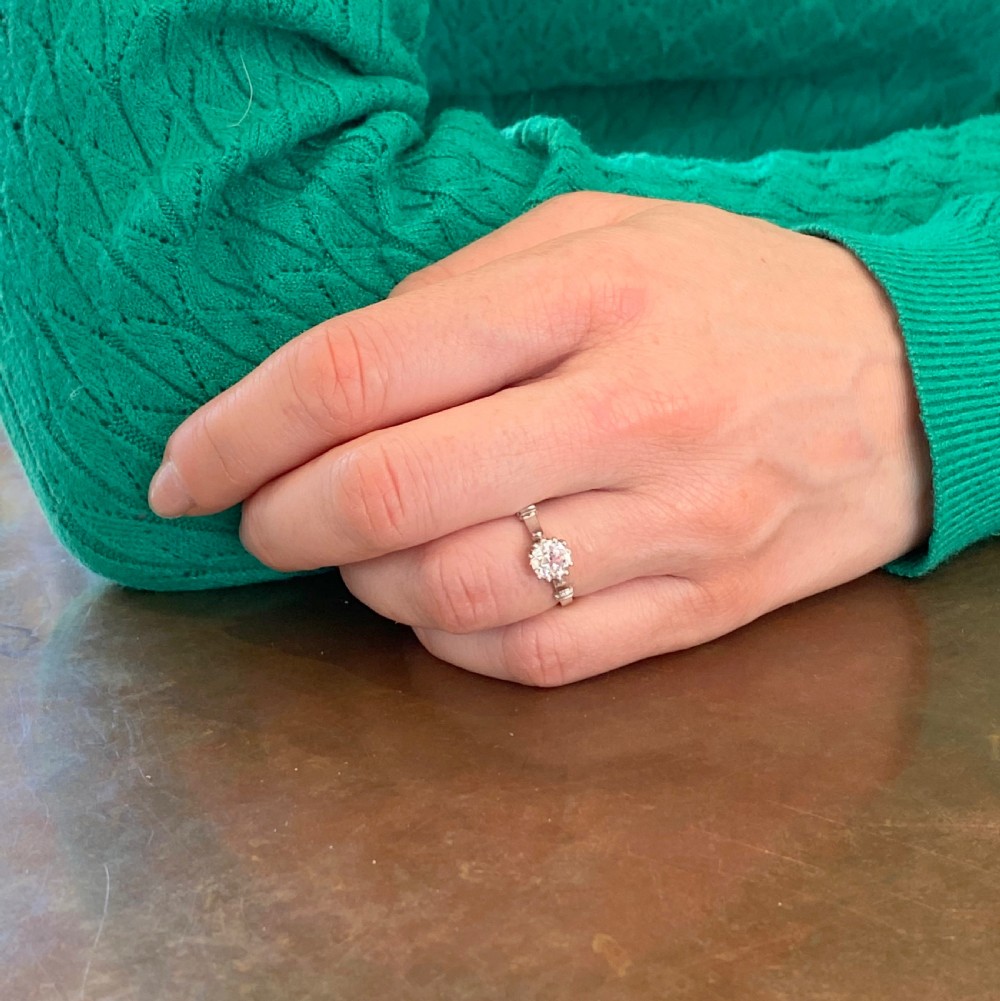 Art Deco 0.80 Carat Old Cut Diamond Engagement Ring, circa 1930 View VII