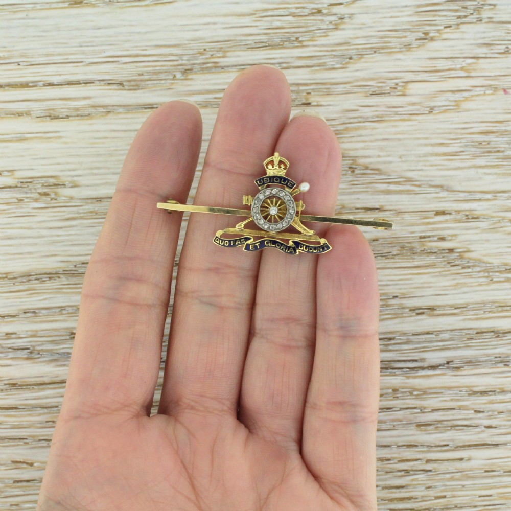 Early 20th Century Canadian Artillery Military Brooch, circa 1915 View III
