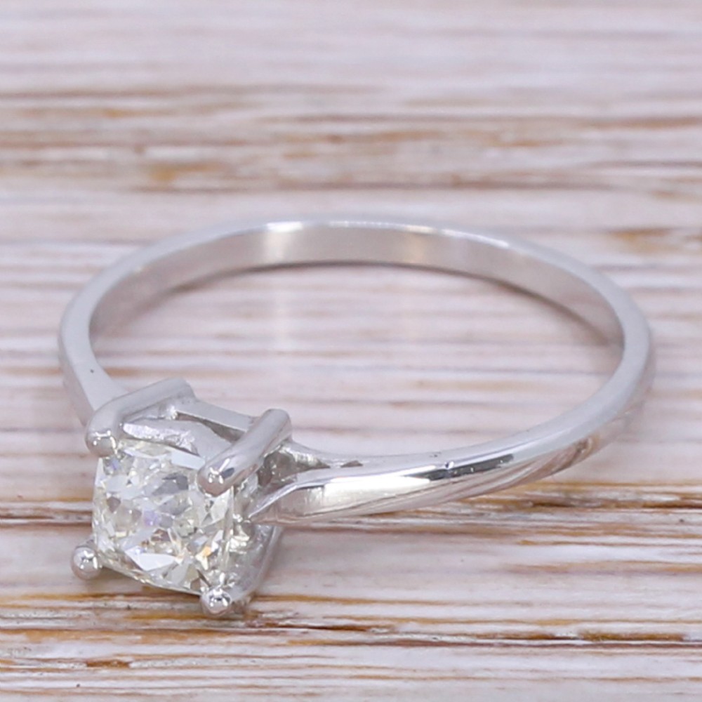 Art Deco 0.56 Carat Old Cut Diamond Engagement Ring, circa 1920