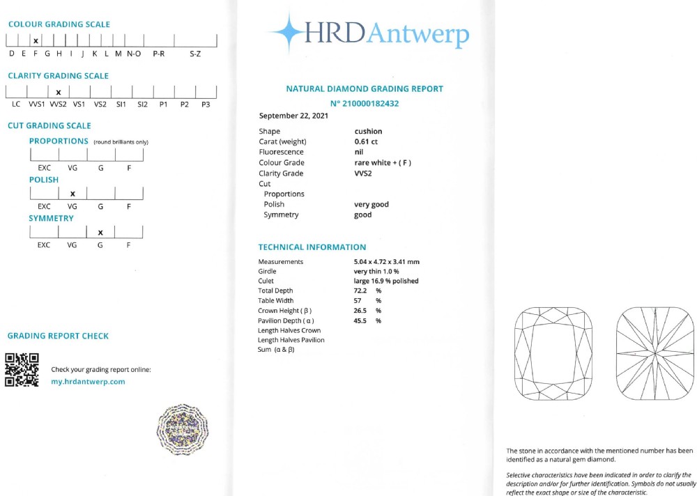 Art Deco 0.61 Carat Old Cut Diamond Engagement Ring, circa 1920 View VII