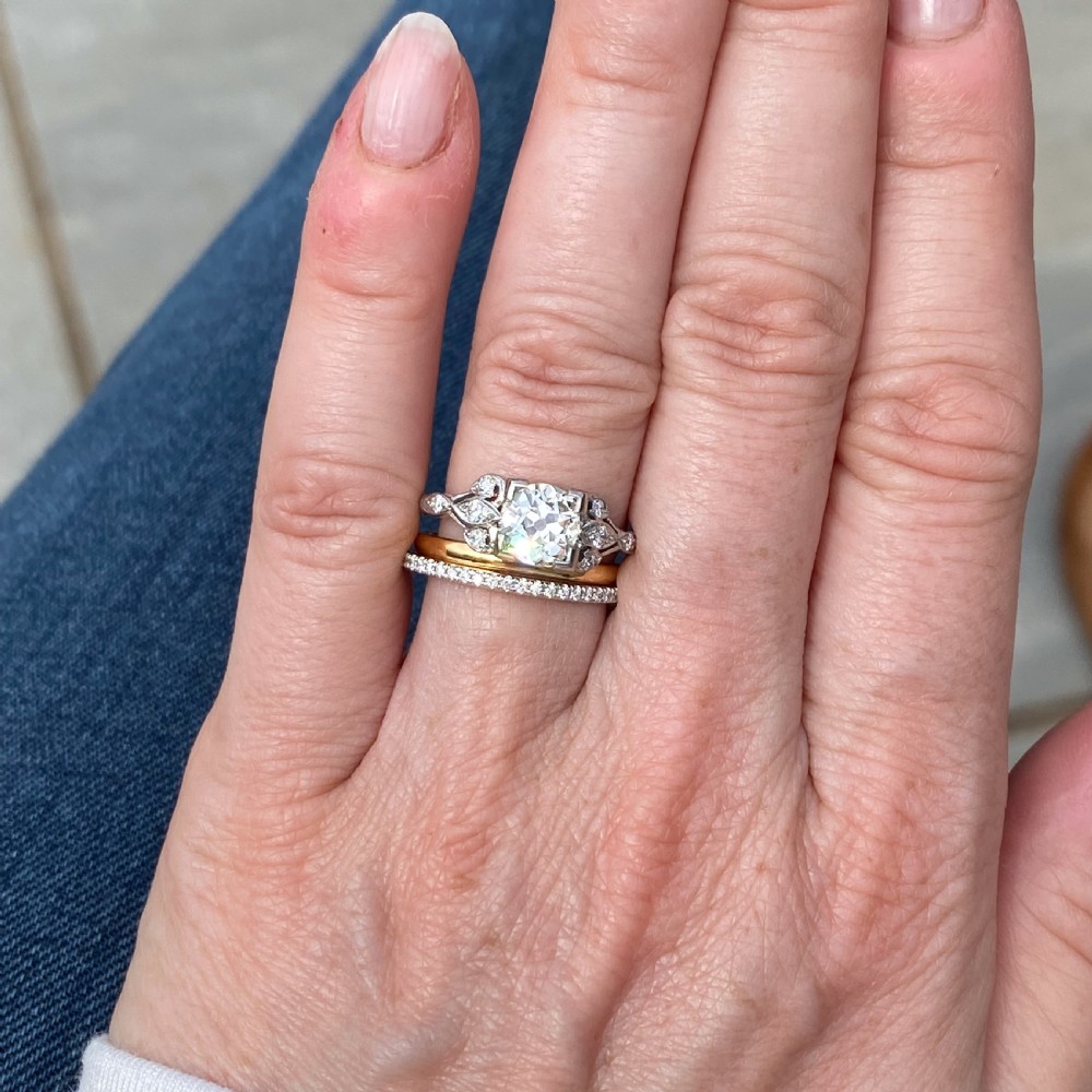 Edwardian 1.06 Carat Old Cut Diamond Engagement Ring, circa 1910 View VI