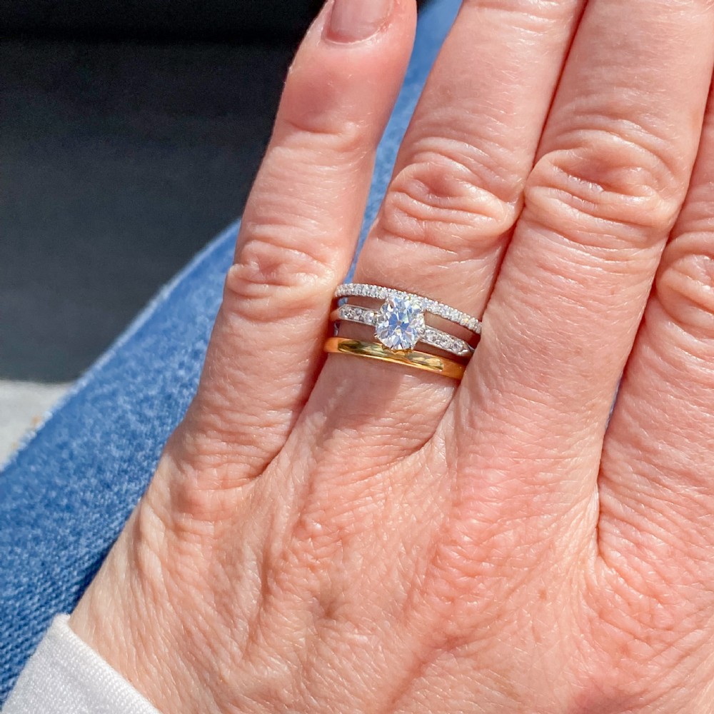 Art Deco 0.62 Carat Old Cut Diamond Engagement Ring, circa 1920 View IX