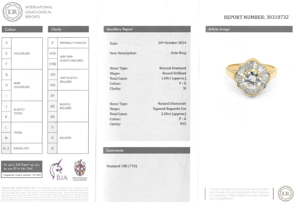 Mid Century 3.00 Carat Diamond Ballerina Ring, circa 1965 View VIII