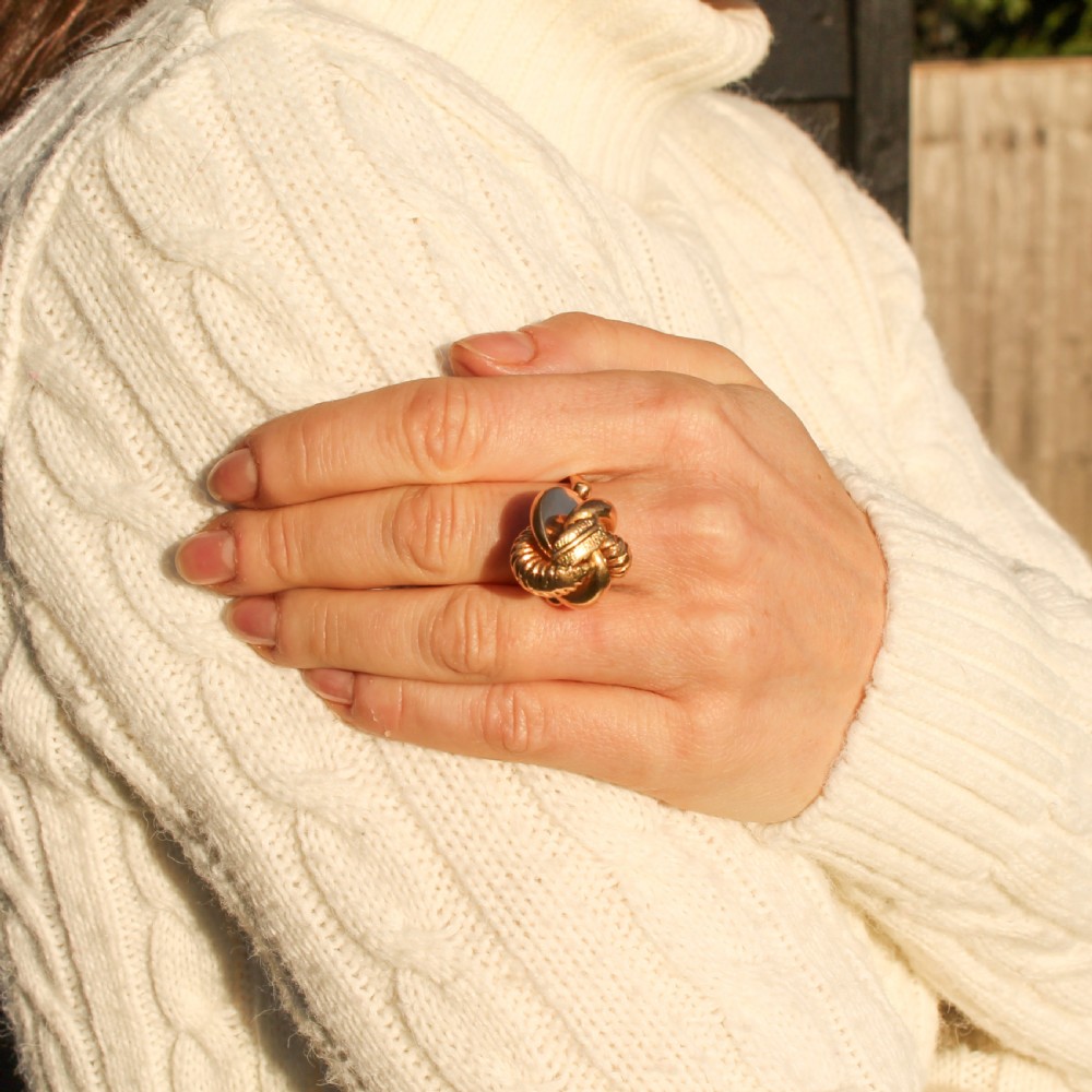 Avant Garde Gold Bombé Ring, circa 1965 View II