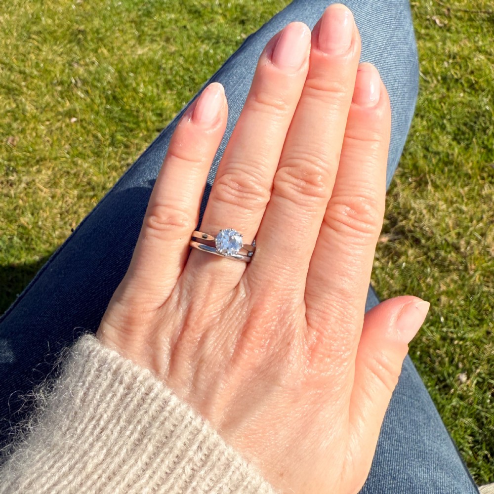 Art Deco 1.03 Carat Old Cut Diamond Engagement Ring, circa 1930 View VII