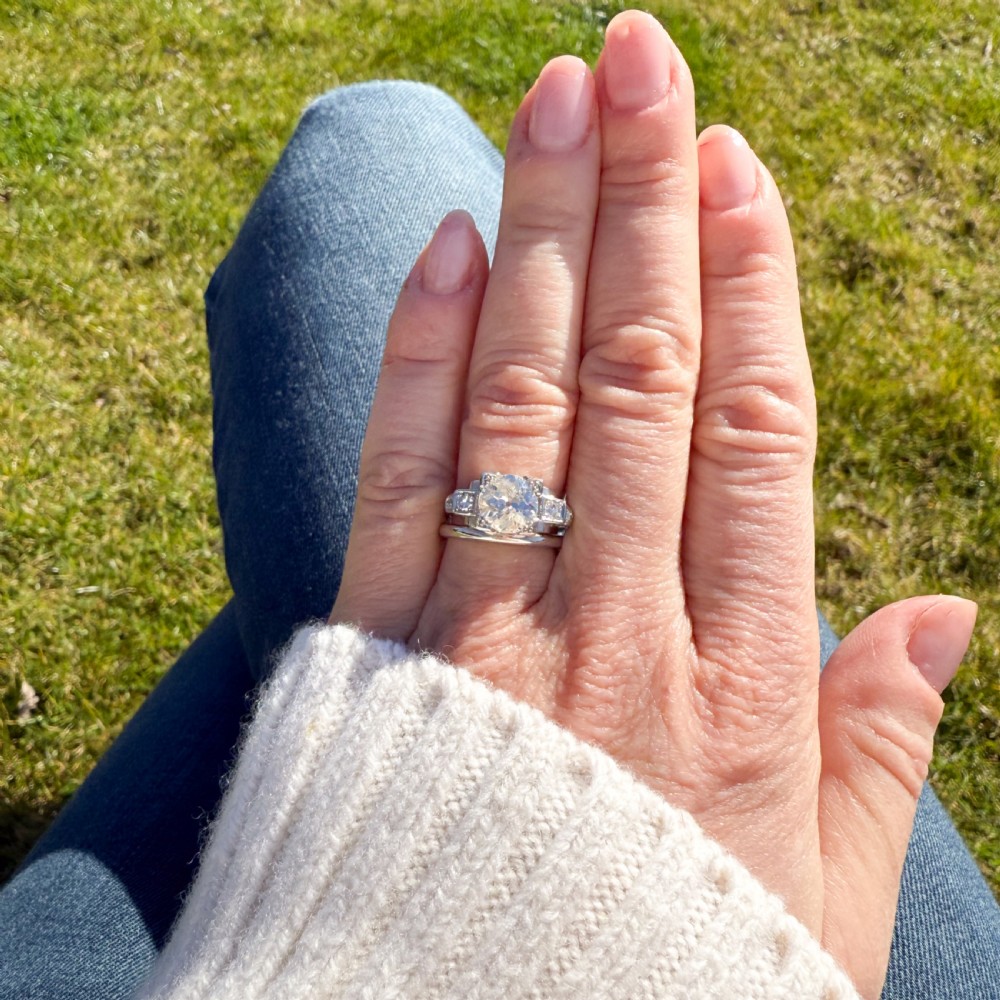 Kutchinsky 1.52 Carat Old Cut Diamond Ring, circa 1945 View VII