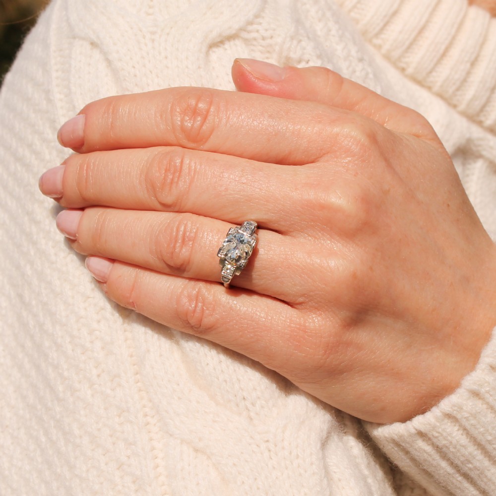 Kutchinsky 1.52 Carat Old Cut Diamond Ring, circa 1945 View VIII