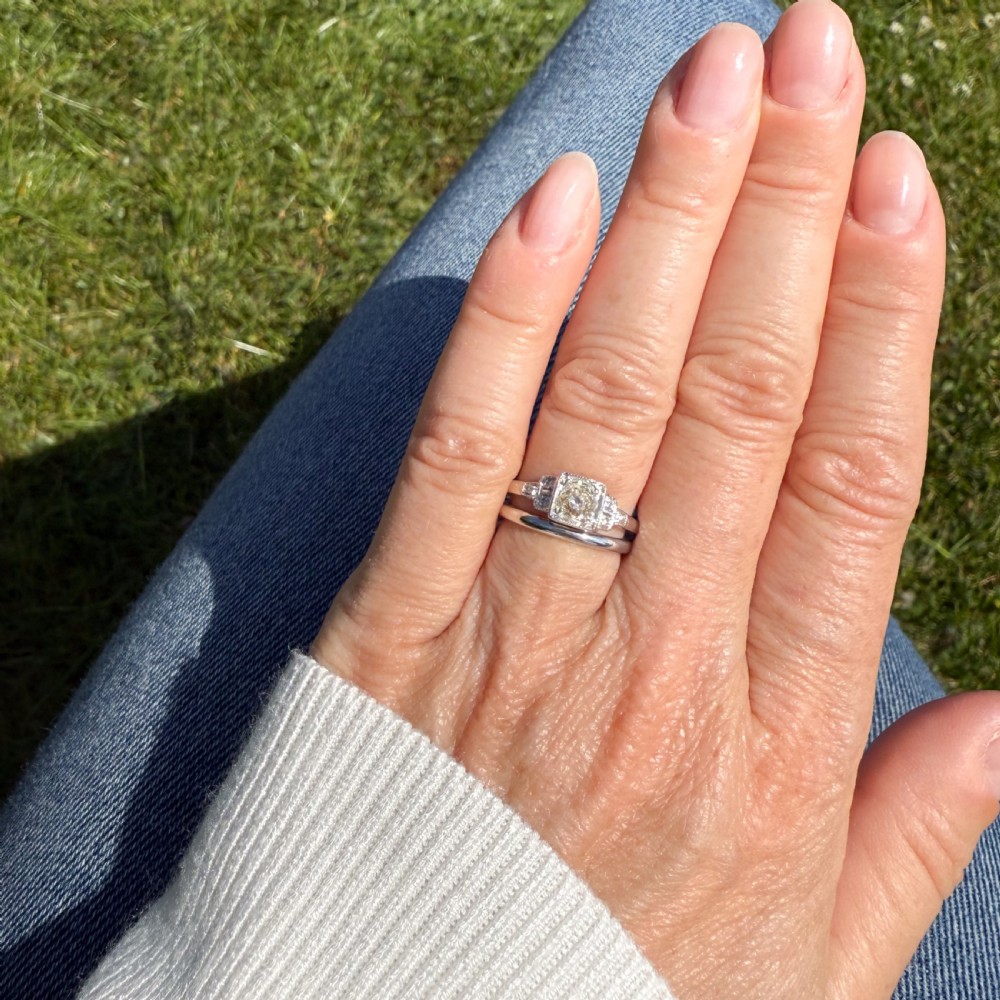 Art Deco 0.61 Carat Old Cut Diamond Engagement Ring, circa 1920 View VI