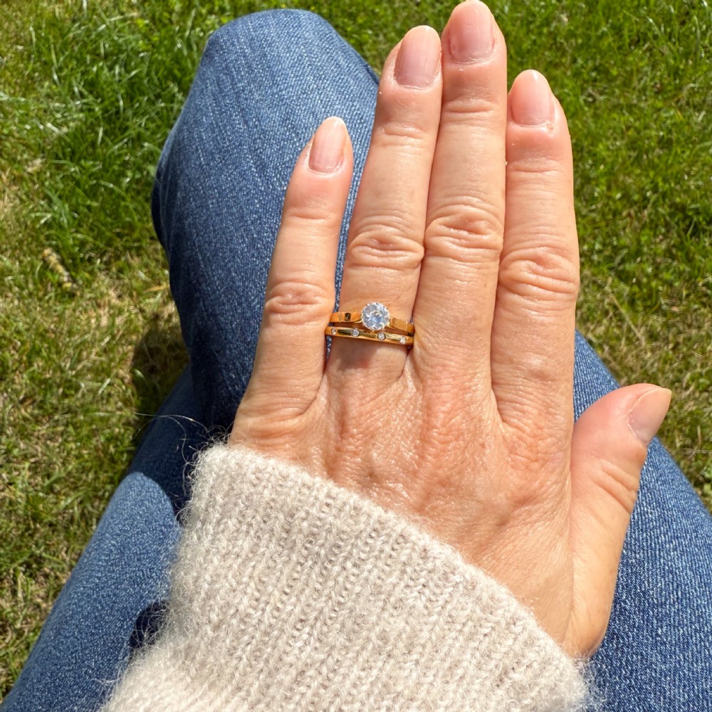 Art Deco 0.55 Carat Old Cut Diamond Engagement Ring, circa 1920 View VII