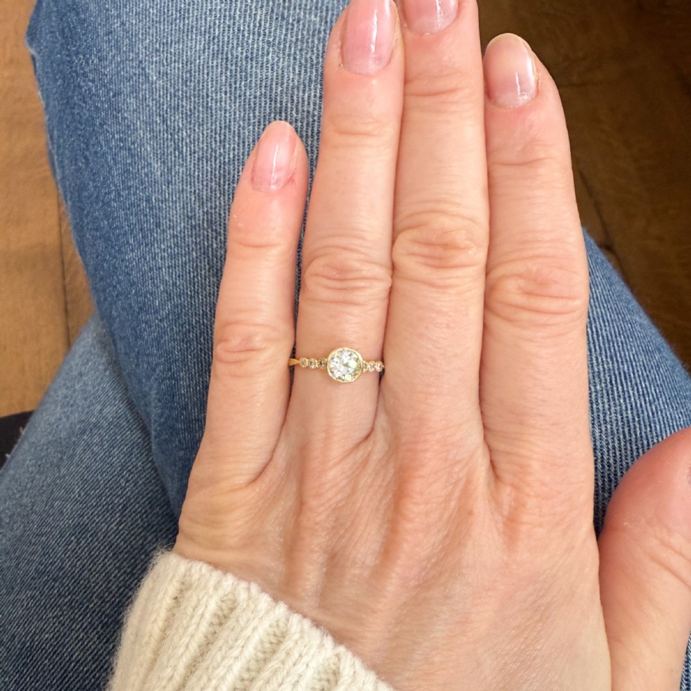 Antique 0.56 Carat Old Cut Diamond Engagement Ring, circa 1915 View VII