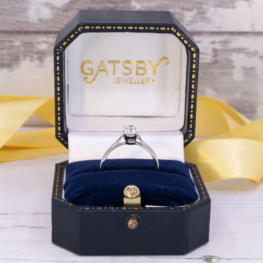 Antique 0.76 Carat Old Cut Diamond Engagement Ring, circa 1925 View IX