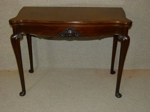 Mahogany Card Table