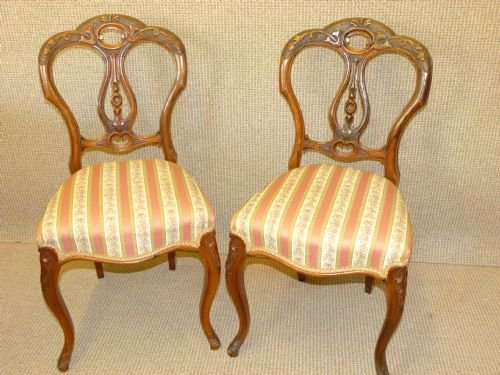 Pair of Walnut Chairs