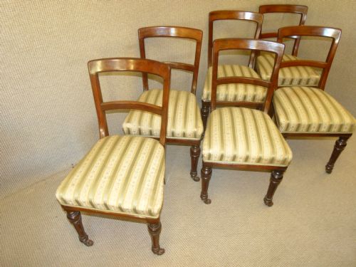 Set of Six Mahogany Chairs