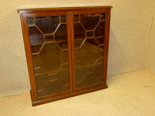 Mahogany Glazed Door Bookcase