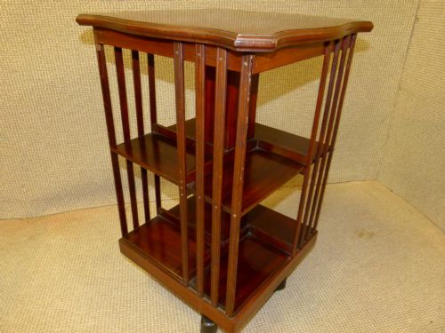 Mahogany Revolving Bookcase