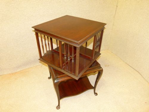 Mahogany Revolving Bookcase