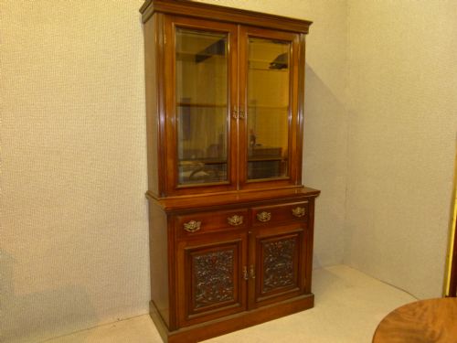 WALNUT CHIFFONIER BOOKCASE