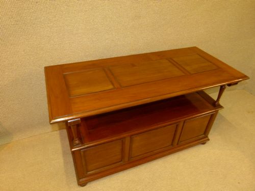 Mahogany Monks Bench