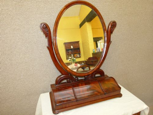 Mahogany Toilet Mirror