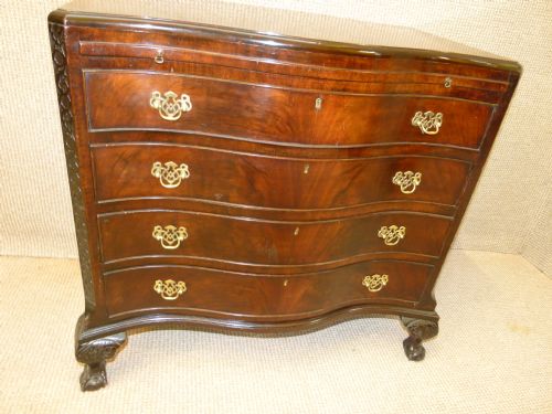 Mahogany Serpentine Chest of  Drawers
