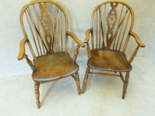 Pair of Elm Seated Chairs