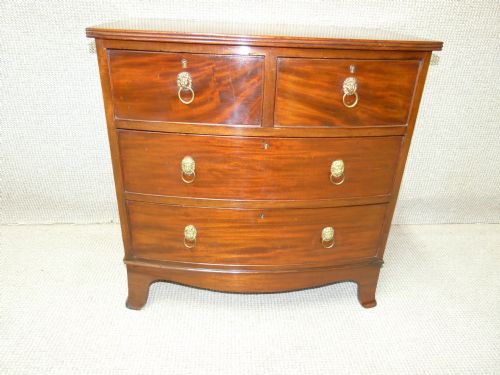 Mahogany Bow Front Chest of Drawers