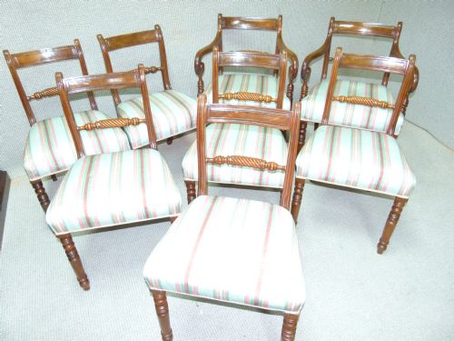 Set of Eight Mahogany Chairs
