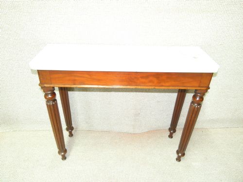 Mahogany Marble Table
