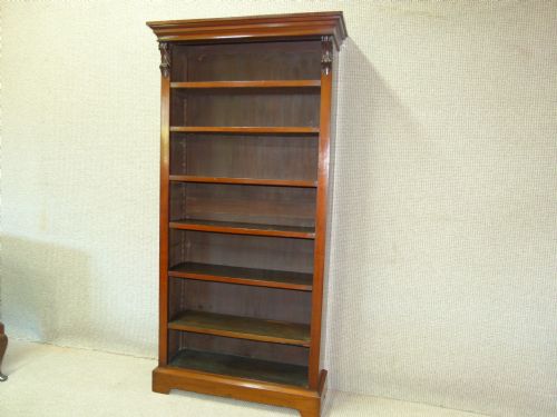 Walnut Open Bookcase