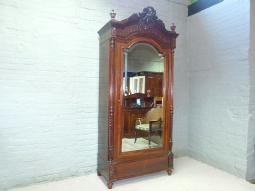 French Rosewood Wardrobe/ Armoire