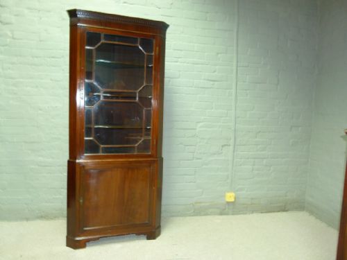 Mahogany Corner Cabinet