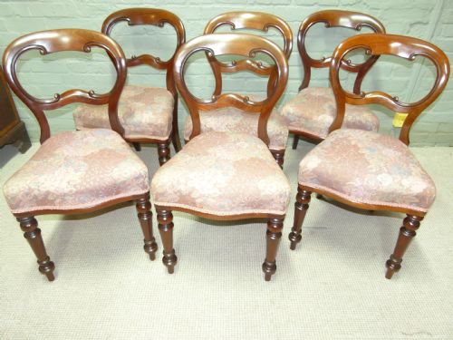 Set of Six Mahogany Chairs