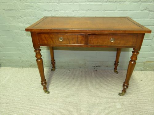 Mahogany Two Drawer Table