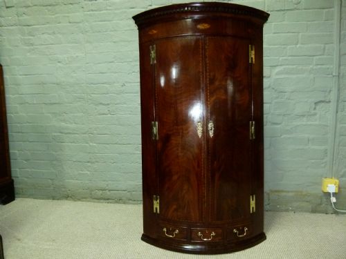 Mahogany Corner Cupboard