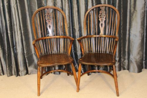 Pair of Windsor Carver Chairs