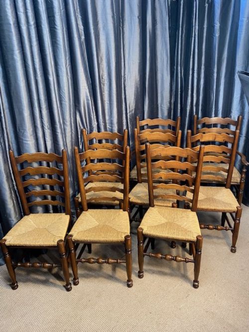 Eight Oak Chairs