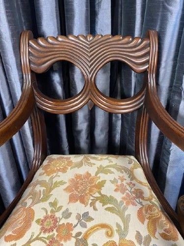 SINGLE MAHOGANY CARVER CHAIR - ADDITIONAL PHOTO 1