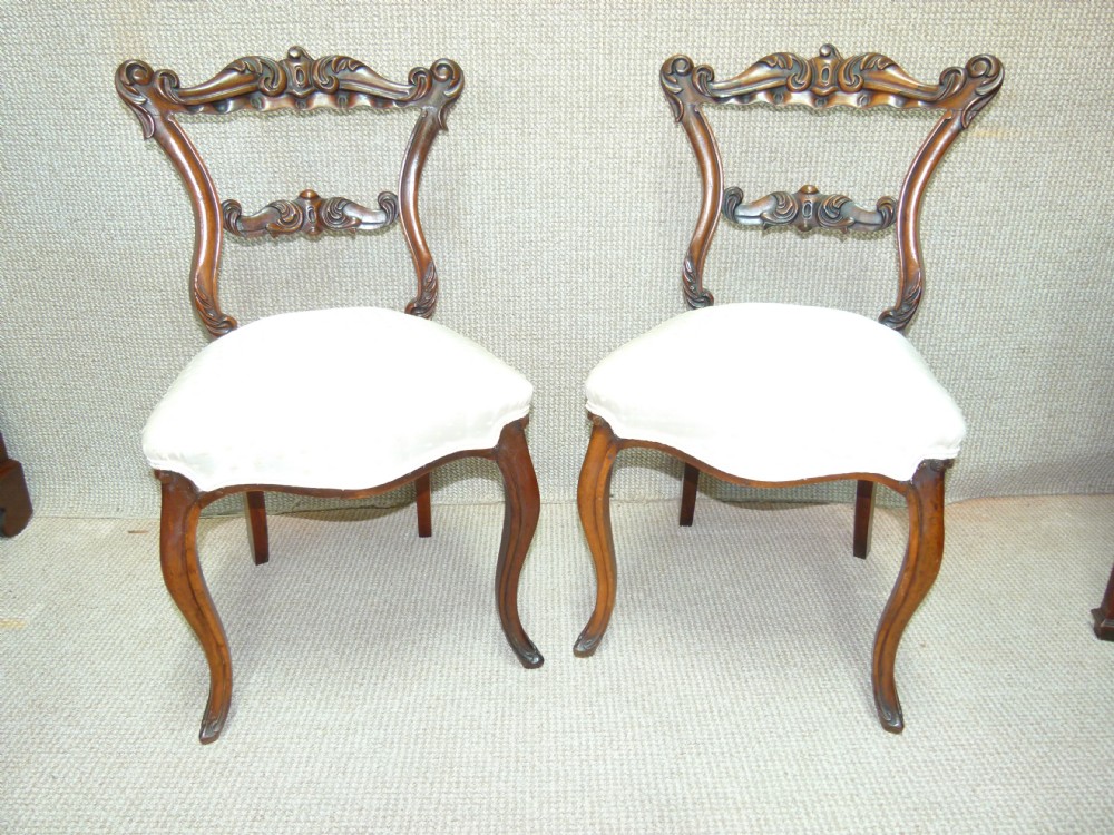 PAIR OF ROSEWOOD CHAIRS