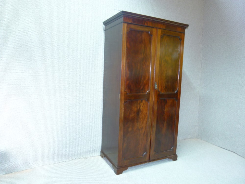Mahogany single wardrobe