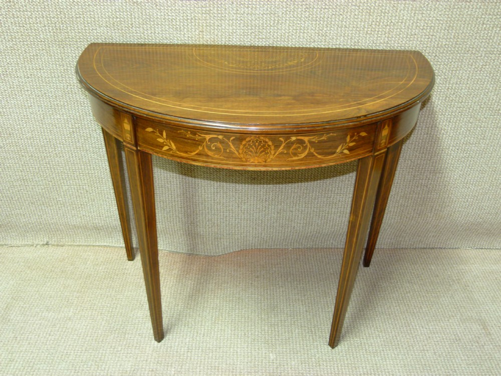 Rosewood Inlaid Occasional Table