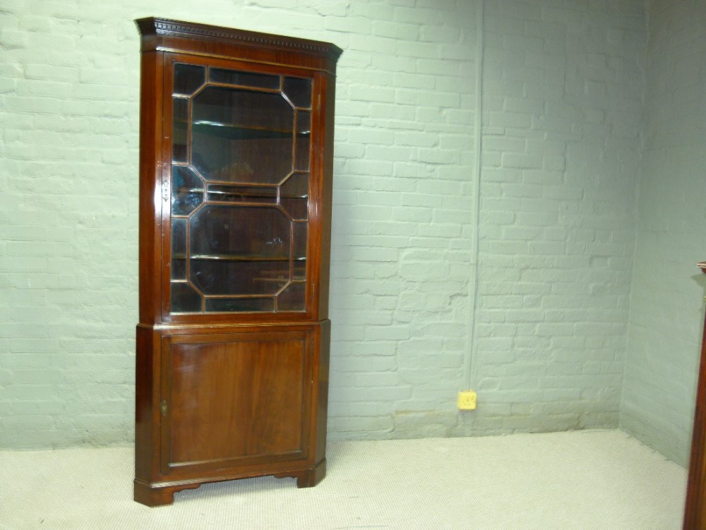 Mahogany Corner Cabinet