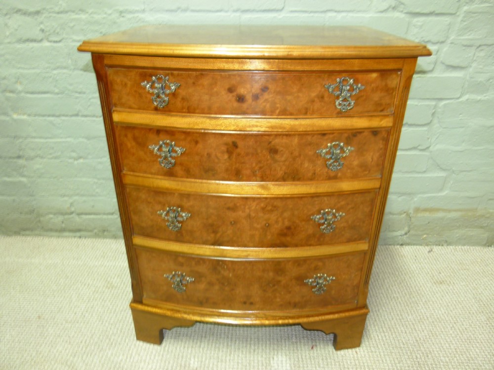Burr Walnut Chest Of Drawers