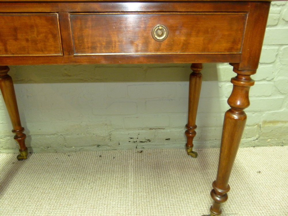 Mahogany Two Drawer Table View II