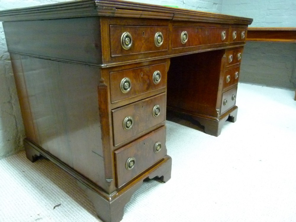 Mahogany Three Part Desk View III